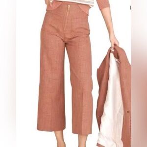 Veronica Beard Cropped Wide Leg Pants